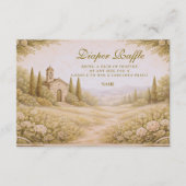 Elegant Countryside Garden  Diapper Raffle  Begleitkarte (Vorderseite)