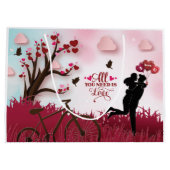 Elegant Couple Lover Valentine's Day Große Geschenktüte (Rückseite)