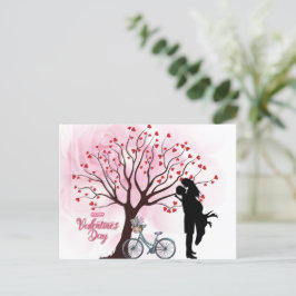 Elegant Couple Lover Valentine's Day Postkarte