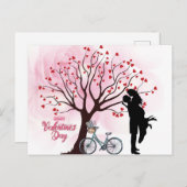 Elegant Couple Lover Valentine's Day Postkarte (Vorne/Hinten)