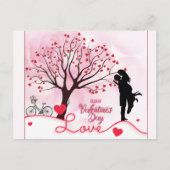 Elegant Couple Lover Valentine's Day Postkarte (Vorderseite)