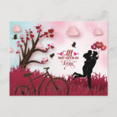 Elegant Couple Lover Valentine's Day Postkarte (Vorderseite)
