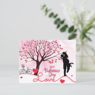 Elegant Couple Lover Valentine's Day Postkarte