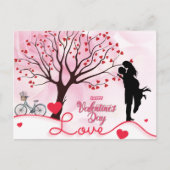 Elegant Couple Lover Valentine's Day Postkarte (Vorderseite)