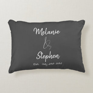 Elegant Couple Names Date Script Typogray Dekokissen