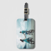 Elegant Couple Photo Keepsake Gepäckanhänger (Vorderseite Vertikal)