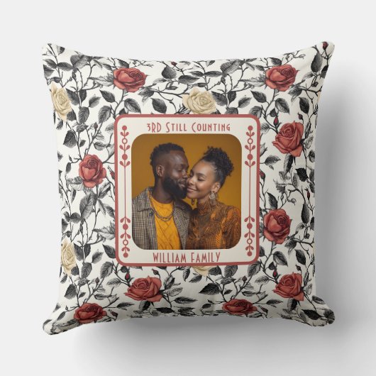Elegant Couple Throw Pillow For Couple Kissen (Rückseite)