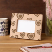 Elegant Couple's Heart Strings Geätzte Rahmen (Links)