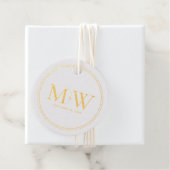 Elegant Couple's Monogram Wedding Geschenkanhänger (Mit Box)