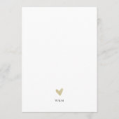 Elegant Couples Shower Calligraphy Typo Wedding Einladung (Rückseite)