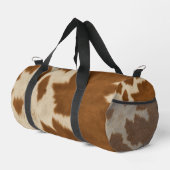 Elegant Cow Faux Leather Trendy Collection Duffle Bag (Rechte Ecke)