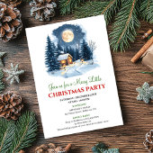 Elegant Cozy Christmas Scene Digital Invitation Einladung