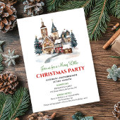 Elegant cozy holiday scene Christmas dinner invite Einladung