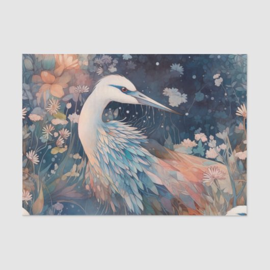 Elegant Crane Seidenpapier (Vorderseite)