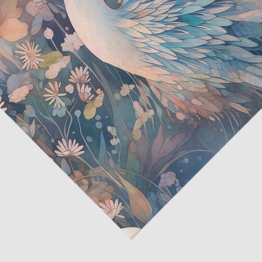 Elegant Crane Seidenpapier (Ausschnitt)