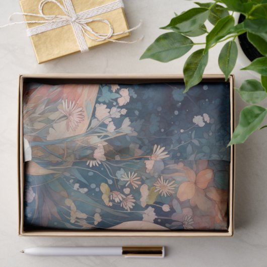 Elegant Crane Seidenpapier (Geschenk)