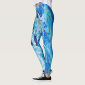 Elegant Crazy Lace Agate 6 - Ocean Blue Leggings (Links)