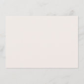 Elegant Cream and Burgundy Wedding Place Card DIY Einladung (Rückseite)
