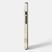 Elegant Cream and Gold Marble iPhone Case (Rückseite / Links)