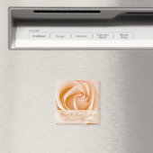 Elegant Cream Rose Save the Date Magnet (In Situ (Geschirrspüler))