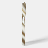 Elegant Cream Satin Drapery & 3D Cube Phone Case (Rückseite / Rechts)