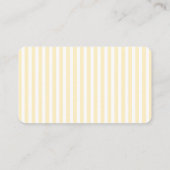Elegant Cream Stripes Platzkarte (Rückseite)