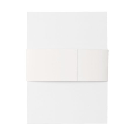 Elegant Cream White und Navy "Mr & Mrs." Wedding Einladungsbanderole (Rückseitenbeispiel)