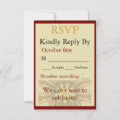 Elegant Crimson and Cream Starburst Design Traditi (Vorderseite)