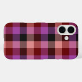 Elegant crimson and plum plaid seamless pattern Case-Mate iPhone hülle (Rückseite (Horizontal))