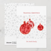 Elegant Crimson Frische Pasta machen Feiertagskarte (Vorne/Hinten)