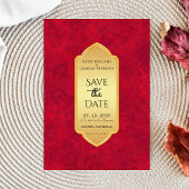 Elegant Crimson Gold Luxus königlich Einladung