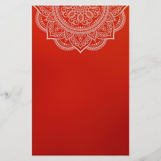Elegant crimson Paisley Indian Hindu Wedding (Rückseite)
