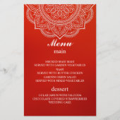 Elegant crimson Paisley Indian Hindu Wedding (Vorderseite)