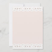 Elegant Cross Christening Christian Baptism Einladung (Rückseite)