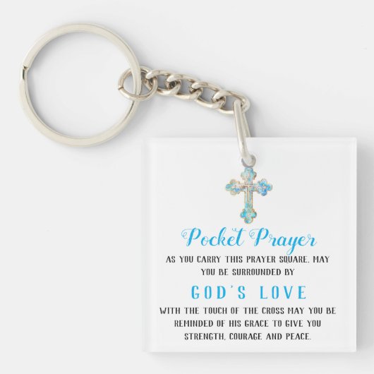 Elegant Cross | Pocket Prayer Schlüsselanhänger (Vorderseite)