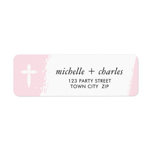 ELEGANT CROSS Stilvolle Pinselstriche Babypink (Vorne)