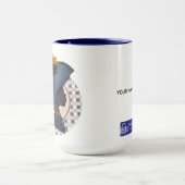 ELEGANT CROWNS - BLUE SUNFLOWER TASSE (Zentrum)