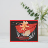 ELEGANT CROWNS -RED / BLACK POSTKARTE (Stehend Vorderseite)