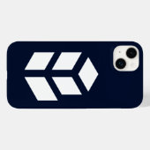 Elegant Cube Schwarz-weiß Case-Mate iPhone Hülle (Rückseite (Horizontal))