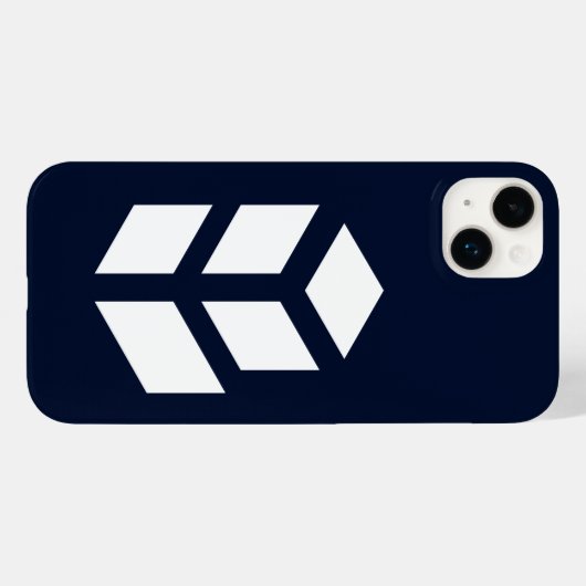 Elegant Cube Schwarz-weiß Case-Mate iPhone Hülle (Rückseite (Horizontal))