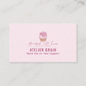Elegant Cupcake Bakery Loyalty Reward Visitenkarte (Vorderseite)