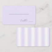 "Elegant Cursive Lavender Minimalist" Platzkarte (Vorne/Hinten)