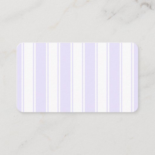 "Elegant Cursive Lavender Minimalist" Platzkarte (Rückseite)
