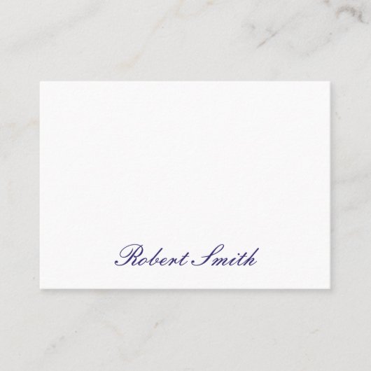 Elegant Cursive (tief Lila) Visitenkarte (Vorderseite)