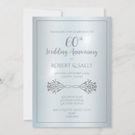 Elegant Custom 60. Hochzeitsszenario-Party Einladung