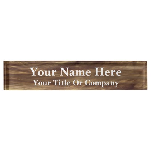 Elegant Custom Acrylic Namensplakette (Vorderseite)