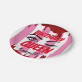 Elegant Custom Birthday 18. | 21. | 40. | 50. Pappteller (Schrägansicht)