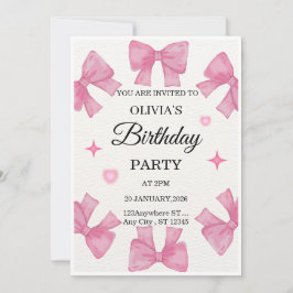 Elegant Custom Birthday Invitation | Modern Person Einladung