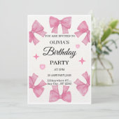 Elegant Custom Birthday Invitation | Modern Person Einladung (Stehend Vorderseite)