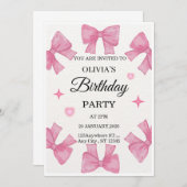 Elegant Custom Birthday Invitation | Modern Person Einladung (Vorne/Hinten)